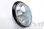 Euro H4 Headlight - Right or Left - LHD - Black Ring - OEM - Without Headlight Leveling
