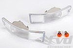Clear Front Turn Signal Set 993 / 993 Turbo / 993 GT2 - European - Includes Amber Bulbs