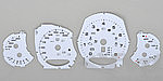 Instrument Face Set 991.2 GTS - White - PDK - MPH - Tach Logo Backlit