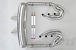 Brombacher Exhaust System 911 74-83 - Race - Without Heat - Bypass - Center Exit - Not US SC 80-83