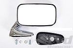 Door Mirror 911 1970-73 - Chrome - Small - Planed Mirror - Right