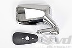 Door Mirror 911 1970-73 - Chrome - Small - Planed Mirror - Right