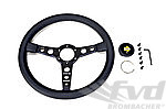 MOMO Steering Wheel - Prototipo 6C - Black Leather / Carbon Spokes / Grey Stitching - 350 mm