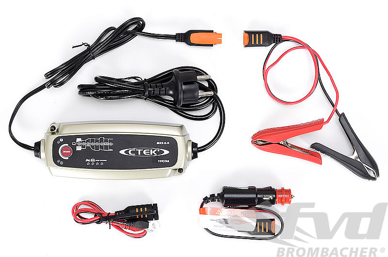 CTEK Batterieladegerät MXS 5.0 + 12V Schnellverbinder 10850338