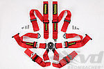 Schroth 6 point belt Profi 2x2 ( FIA ) Model 991 - Red - (HANS w/ 2" shoulder belts)