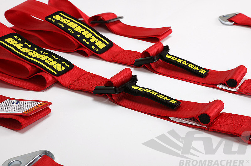 Schroth 6 point belt Profi 2x2 ( FIA ) Model 991 - Red - (HANS w