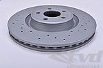 Brake disc drilled " Sport Z " left and right front 18" ( 345 x 30cm )