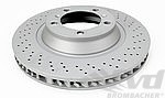 Front Sport Brake Disc 991.1 C2S / C4S / GTS 2 / GTS 4 / 981 Spyder - Right - For Steel Brakes