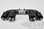 Exhaust Tips 997.2 TT "Brombacher" (4 x 90/100mm) black ceramic coated