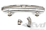 Sport Muffler Brombacher Edition -  2 x in /  1 x out ( Ø75mm ) for SSI Heat Exchanger