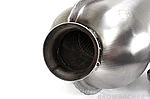 Sport Muffler Brombacher Edition -  2 x in /  1 x out ( Ø75mm ) for SSI Heat Exchanger