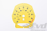 Instrument Face Set 991.2 GT3 - Custom - Racing Yellow Tach/Black - Manual - MPH, Special Tickmarks