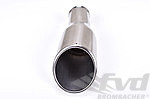 Exhaust Tip 964 - Rolled Edge - 4" (102 mm) - Polished Stainless Steel