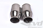 Dual Outlet Sport Tips 986 Boxster 2.5 L / 2.7 L  1997-2002 - Stainless Steel - Weld On