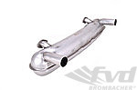 Muffler 911 F Model - Race - SSI - Stainless Steel - 2 in x 2 out - Ø 63.5 mm (2.5") Tips