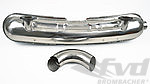 Muffler 911  1975-89 - Sport - Stainless Steel - 2 in x 1 out - Weld On Ø 84 mm (3.3") Tip