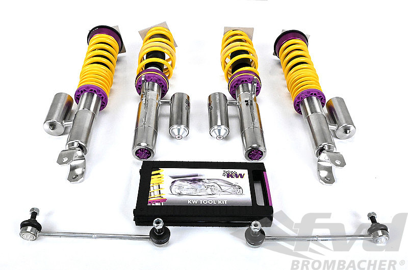KW suspension réglable  Variant 3  , Inox - 997 C2, C2S ( Cabrio avec  PASM )