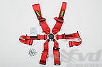 Schroth 6 point belt Flexi 2x2  (50/50mm) Red - FIA approved