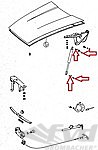 Deck Lid Strut Pin Set - Front or Rear - 2 Pieces