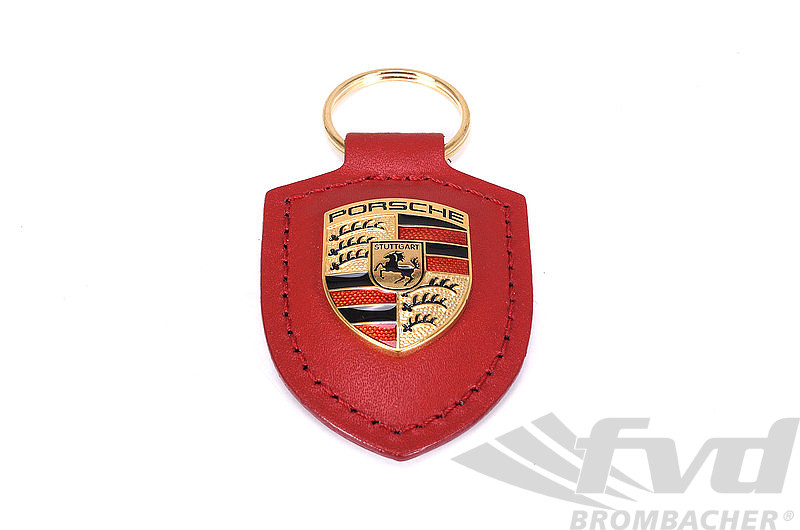 1900500920E - Porsche Schlüsselanhänger mit Wappen rot