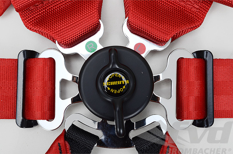 Eufab Gurtpolster 2 Zoll Gurtschoner rot Racing 50mm mit Klettverschluss