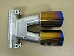 Dual Exhaust Tips 987.2 Cayman - Brombacher Edition - Motorsport Titanium - 3.5" (90 mm)