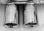 Street Exhaust System 987.2 Boxster - Brombacher Edition - 200 Cell Cats - 3.5" (90 mm) Tips