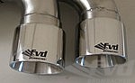 Exhaust Tip Set 997.1 GT2 - Brombacher Edition - Quad Round - Polished Stainless Steel