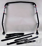Roll Bar 911 / 930 - Steel - Coupe - Without Sunroof - Bolt-in - X Diagonal and Tunnel Support