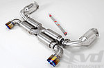 Exhaust System Race, 996 GT2 "Brombacher" (TUV Sound), Titanium, 200 Cell Cats