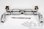 Exhaust System Race, 996 GT2 "Brombacher" (TUV Sound), Titanium, 200 Cell Cats