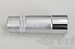 Zündkerzenschlüssel 1/2" mit Gummihalterung, Schlüsselweite 21mm, Länge 85mm