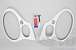 Euro Style Headlight Cover Set 996.2 - Includes Headlight Washer Nozzle Cut Outs