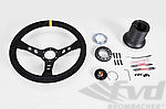 Steering Wheel Kit - GT2 - Black Suede / Black Stitching - For Models With an AB - ø 350mm