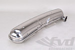 Muffler 911  1975-89 - Sport - Stainless Steel - 1 in x 1 out - Ø 84 mm (3.3") Tip