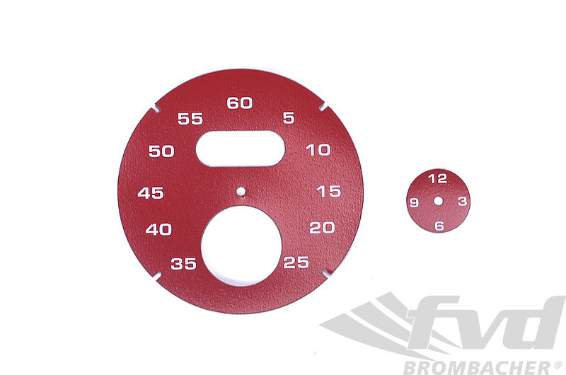 Sport Chrono Instrument Face - Carmine Red (RAL Color Code 3002) - Solid