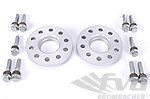 Spacer Set Macan - 15 mm - Silver - Hub Centric - Sold as a Pair