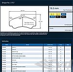 Racing Brake Pad Set - PAGID - RS - BLACK - Front - 2707 RS14