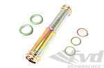 Oil Tube - Complete with O-Rings - for Oil Return, yellow zinc-plated