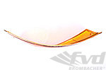 Front Turn Signal Lens - USA - Left - Amber + Silver