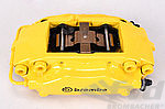 Sport Brake System - REAR - BREMBO GT - 4 Piston - Drilled - 328 x 28 mm - Yellow Caliper