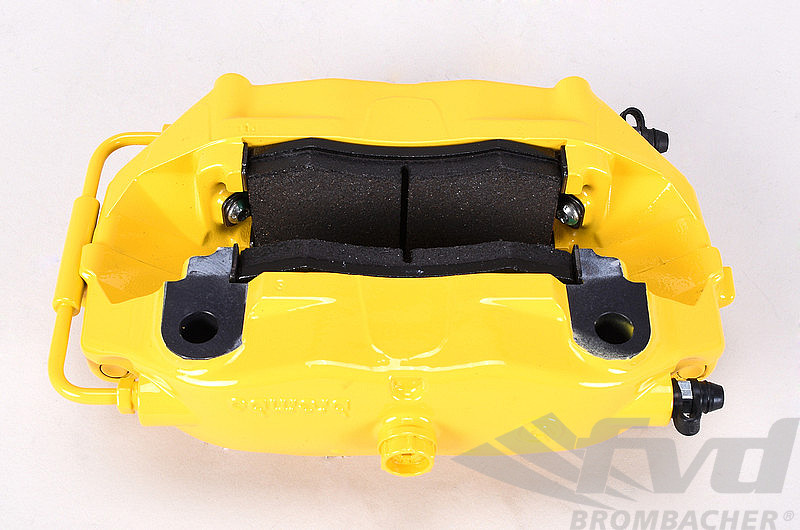 Sport Brake System - REAR - BREMBO GT - 4 Piston - Drilled - 328 x 28 mm - Yellow  Caliper