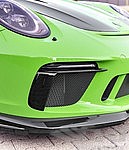 TechArt Front Bumper Air Blade Insert Set 991.2 GT3 / GT3 RS - Visible Carbon - Glossy Finish