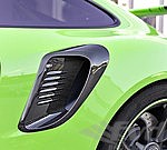 Lufteinlassblenden seitlich Links/Rechts in Carbon "glänzend" für 991.2 GT3 RS ab 2018