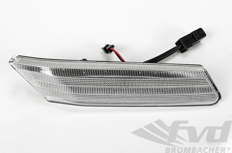 thumbnail interactive-video image 1 of 2x LED Front Side Marker Lights For Porsche 911 (997), 987, Cayman – Smoke Lens, Cold White 1 of 4