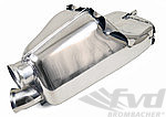 Sport Muffler 964 / 965 - Stainless Steel - Replaces Secondary Muffler - TÜV Approved
