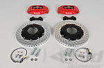 Sport Brake System - FRONT - BREMBO GT - 4 Piston - Drilled - 355 x 32 mm, Caliper red