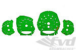 Zifferblattsatz Leuchtgrün (RAL 6038) 991.2 GT3 RS PDK-KMH-Celsius mit Logo