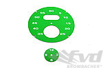 Sport Chrono Instrument Face - Lizard Green (RAL Color Code 6038) - Solid