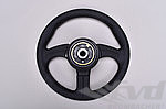 Sport Steering Wheel Kit - 360mm - Embossed Crest - Hub Elevation 15mm - For Models Without AB